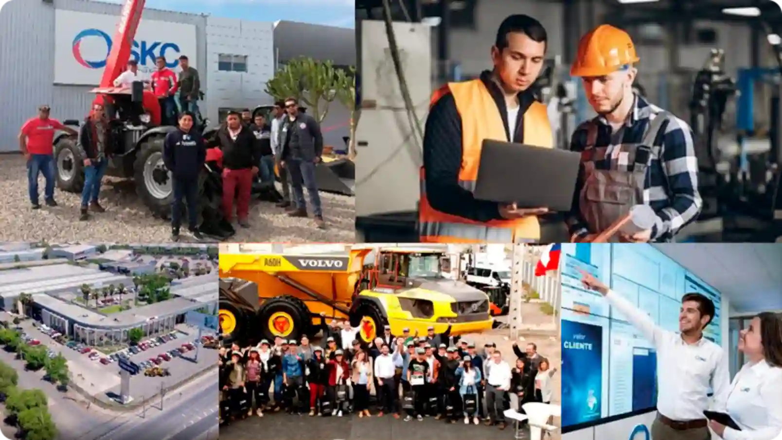 Equipo de trabajo colaborando en SKC